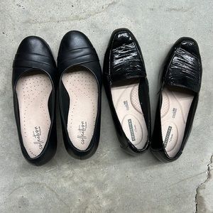 2 pairs of Clarks shoes for work